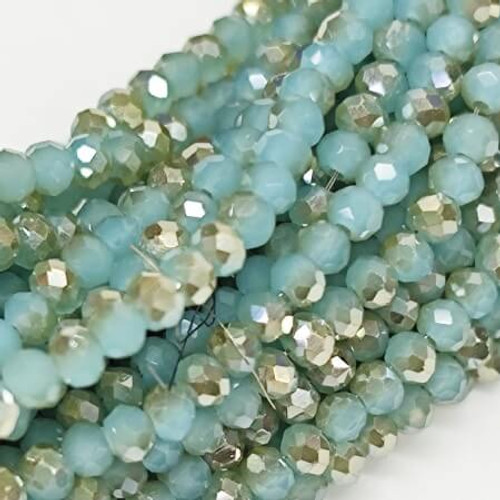 Chinese Crystal Rondelle Beads 3x2mm PACIFIC OPAL TWILIGHT