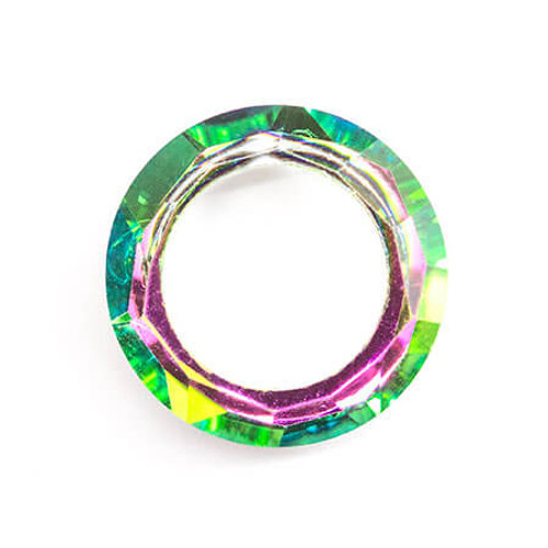 Krakovski Crystal Cosmic Ring 14mm VITRAIL ROSE