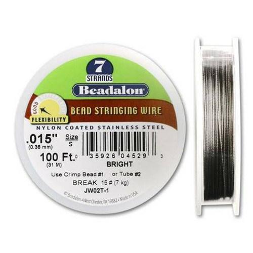 Beadalon 7 Bead Stringing Wire BRIGHT
