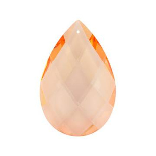 Preciosa Crystal Almond Drop Pendant 89x58mm SWEET ORANGE