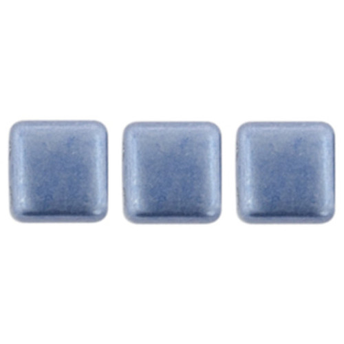 2-Hole TILE Beads 6mm CzechMates SUEDED GOLD PROVENCE