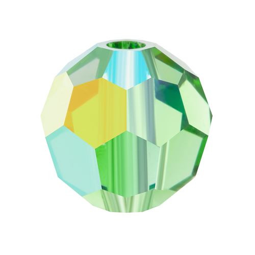 Preciosa Crystal Faceted Round Bead 5mm PERIDOT AB 1