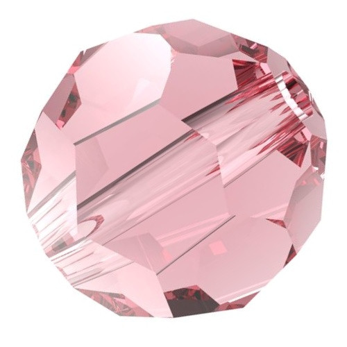 Preciosa Crystal Round Bead 5mm LIGHT ROSE baby pink glass crystal beads