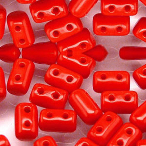 RULLA Czech Glass Beads 5x3mm OPAQUE RED