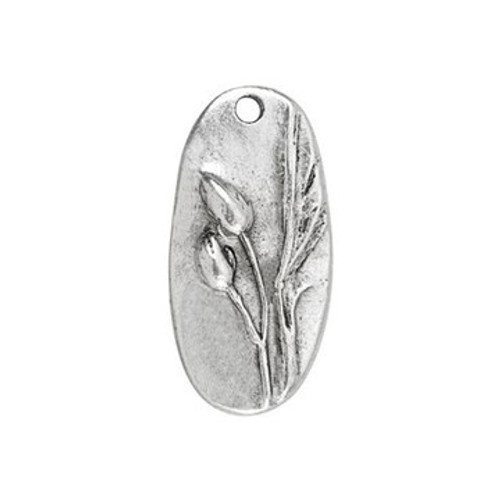 NUNN DESIGN North Cascades Charm Antique Silver Plated Pewter