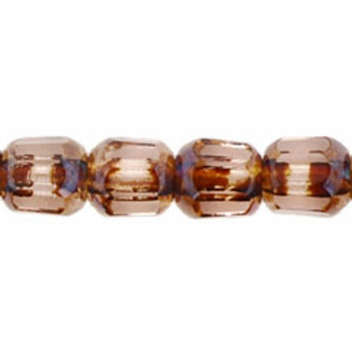 Cathedral Cut Octagonal 6mm Czech Glass Beads ROSALINE