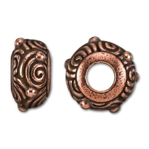 TierraCast BEAD-Casbah Euro-Antiqued Copper Plated