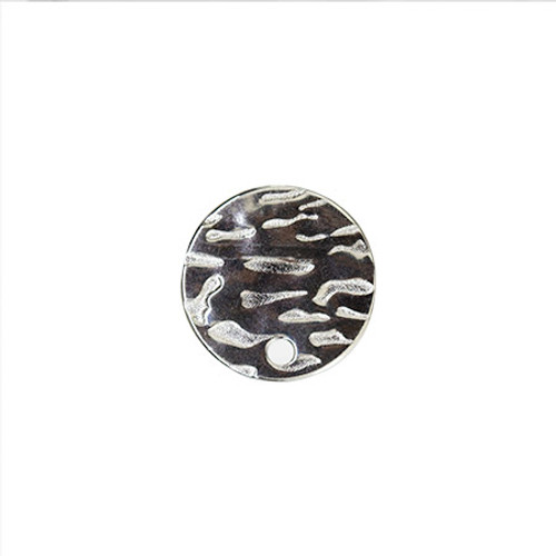 TEXTURED ROUND EARRING POSTS 13mm Stainless Steel