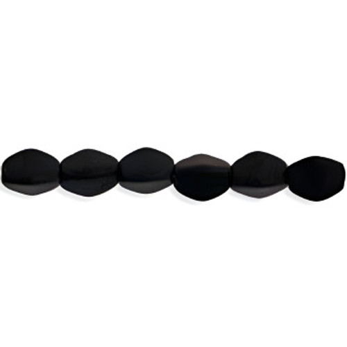 PINCH Czech Glass Beads 5x3mm MATTE JET