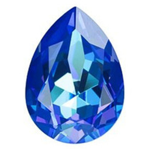 ELITE Eureka Crystal Pear Fancy Stone 14mm ROYAL BLUE DELITE LacquerPRO 4320