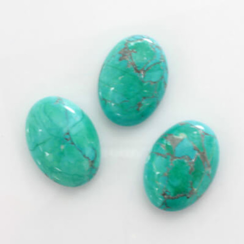 Gemstone Oval Cabochon 18x13mm HOWLITE TURQUOISE