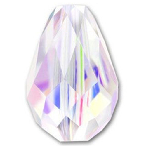 ELITE Eureka Crystal Teardrop Bead 9x6mm CRYSTAL AB 5500