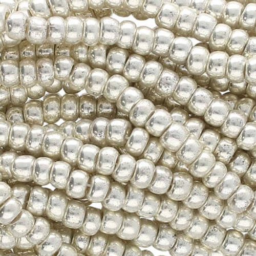 Preciosa Czech Glass Seed Beads 11/0 METALLIC SILVER