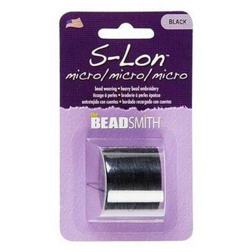 S-Lon Super Lon Micro Bead Cord BLACK