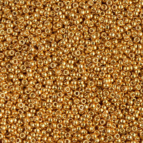 Miyuki ROUND 15/0 Seed Beads DURACOAT GALVANIZED YELLOW GOLD