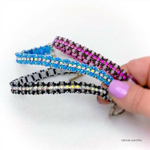 Crystal Cup Chain Beaded Tennis Bracelet Tutorial