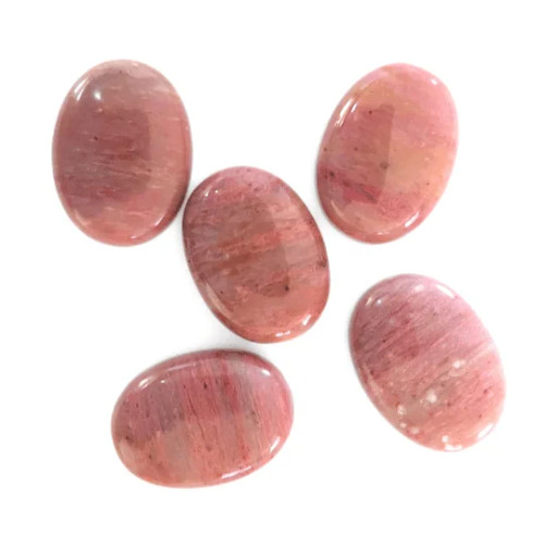 Gemstone Oval Cabochon 23x17mm Natural RHODONITE