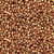 Toho ROUND 15/0 Seed Beads GOLD LUSTER TRANSPARENT PINK (2.5" tube)