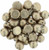 2-Hole Cabochon Beads Hazelnut Saturated Metallic