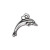 TierraCast 17mm Antiqued Silver Plated DOLPHIN CHARM