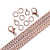 3mm ANTIQUED COPPER Plated Curb Chain, Clasps & Jump Rings Set