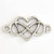 Link HEART-INFINITY CONNECTOR 25x13mm Antique Silver Plated