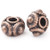 TIBETAN STYLE FLAT ROUND BEAD 8mm Antique Copper Plated