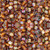 Toho TRIANGLE 11/0 Seed Beads SILVER LINED RAINBOW TOPAZ