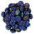 2-Hole Lentil Beads 6mm CzechMates IRIS BLUE