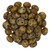 2-Hole Lentil Beads 6mm CzechMates BEIGE PICASSO