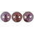 2-Hole Lentil Beads 6mm SIAM RUBY VEGA