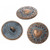 BUTTON-Heart Carved-Antique Copper Patina