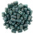 2-Hole Brick Beads 6x3mm CzechMates TURQUOISE MOON DUST
