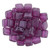 2-Hole TILE Beads 6mm CzechMates PEARL LIGHTS ORCHID