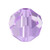 Preciosa Crystal Faceted Round Bead 5mm VIOLET purple glass crystal beads