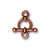 TierraCast TOGGLE CLASP-Anna's-Antiqued Copper Plated 3/8inch