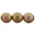 Czech Glass DRUK Beads Round LUSTER OPAQUE ROSE GOLD TOPAZ