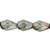 Faceted Vertical Teardrop Beads Czech Glass Firepolish LUSTER TRANSPARENT GREEN 7x5mm
