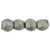 Czech Glass FIREPOLISH Beads 2mm SATURATED METALLIC FROST GRAY