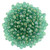 Czech Glass FIREPOLISH Beads 2mm LUSTER IRIS ATLANTIS GREEN