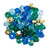 Preciosa Crystal Bicone Beads 4mm ROYAL PLUMAGE Mix