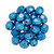 Firepolish 6mm Czech Glass Beads SATURATED METALLIC NEBULAS BLUE