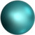 ELITE Eureka Crystal Pearls 2mm Round IRIDESCENT DARK TURQUOISE