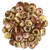 Czech Glass Lentil Beads APOLLO GOLD 6mm