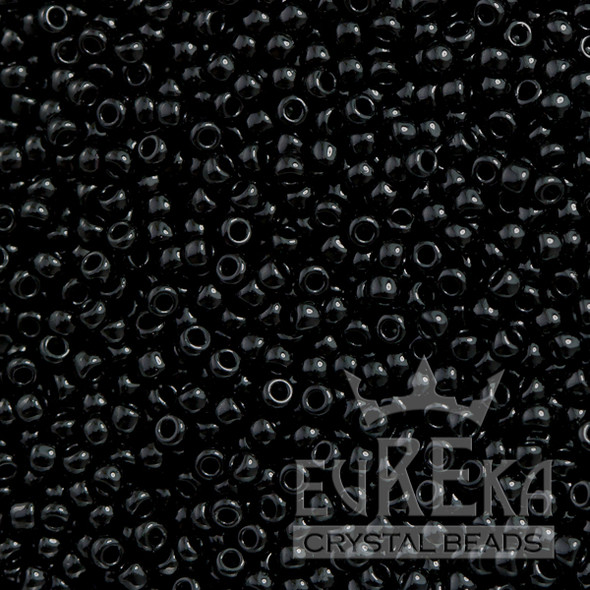 Toho ROUND 15/0 Seed Beads JET OPAQUE