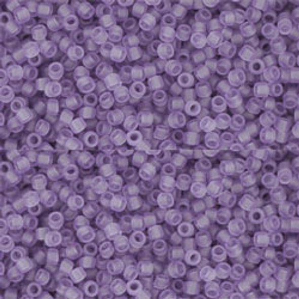 SIZE-15 #19F TRANSPARENT FROSTED SUGAR PLUM Toho Round Seed Beads