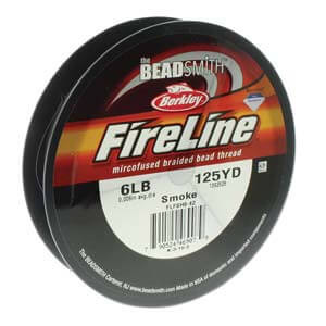 Fil Fireline Smoke Pré-ciré 4 Lb - Diamètre 0,12 Mm (0.005") - 125 Yards (114 M) - Pour Perlage Et Bijoux