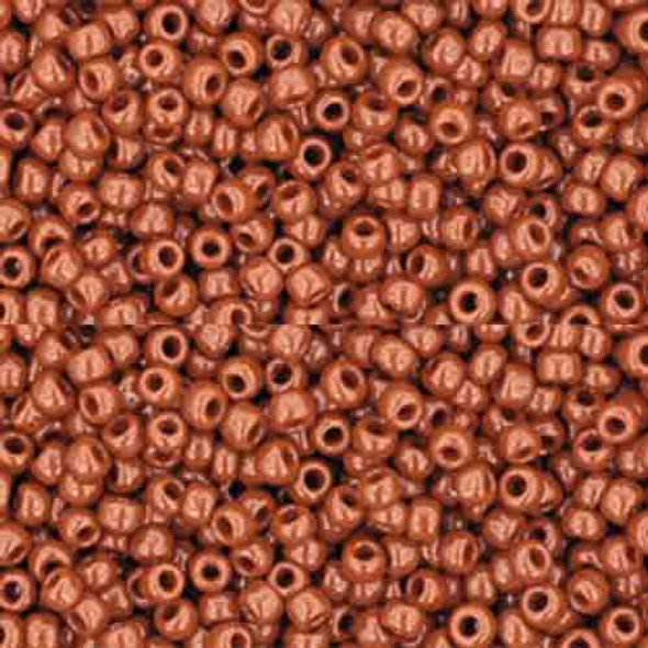 SIZE-11 #46L OPAQUE TERRA COTTA Toho Round Seed Beads
