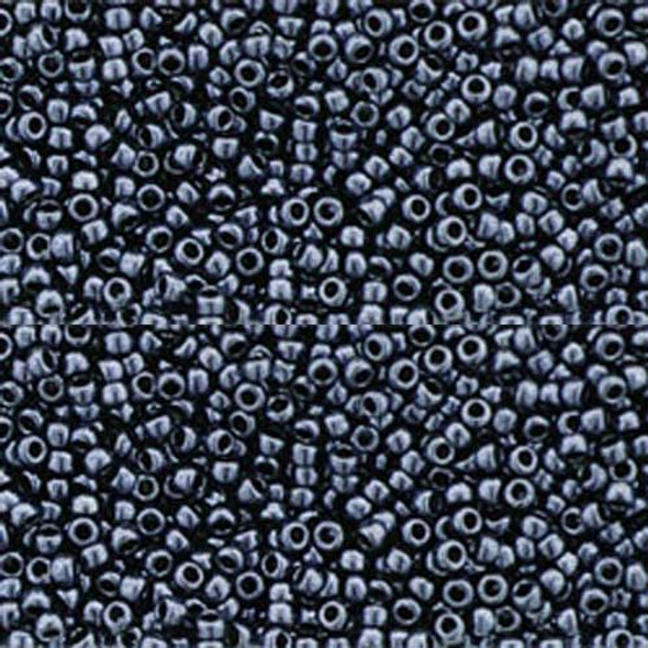 Toho ROUND 15/0 Seed Beads METALLIC HEMATITE (2.5" tube)