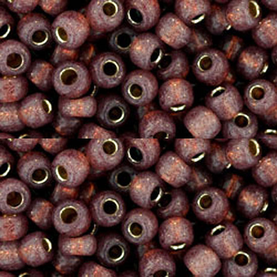 SIZE-6 #2114 MILKY NUTMEG SILVER LINED Toho Round Seed Beads